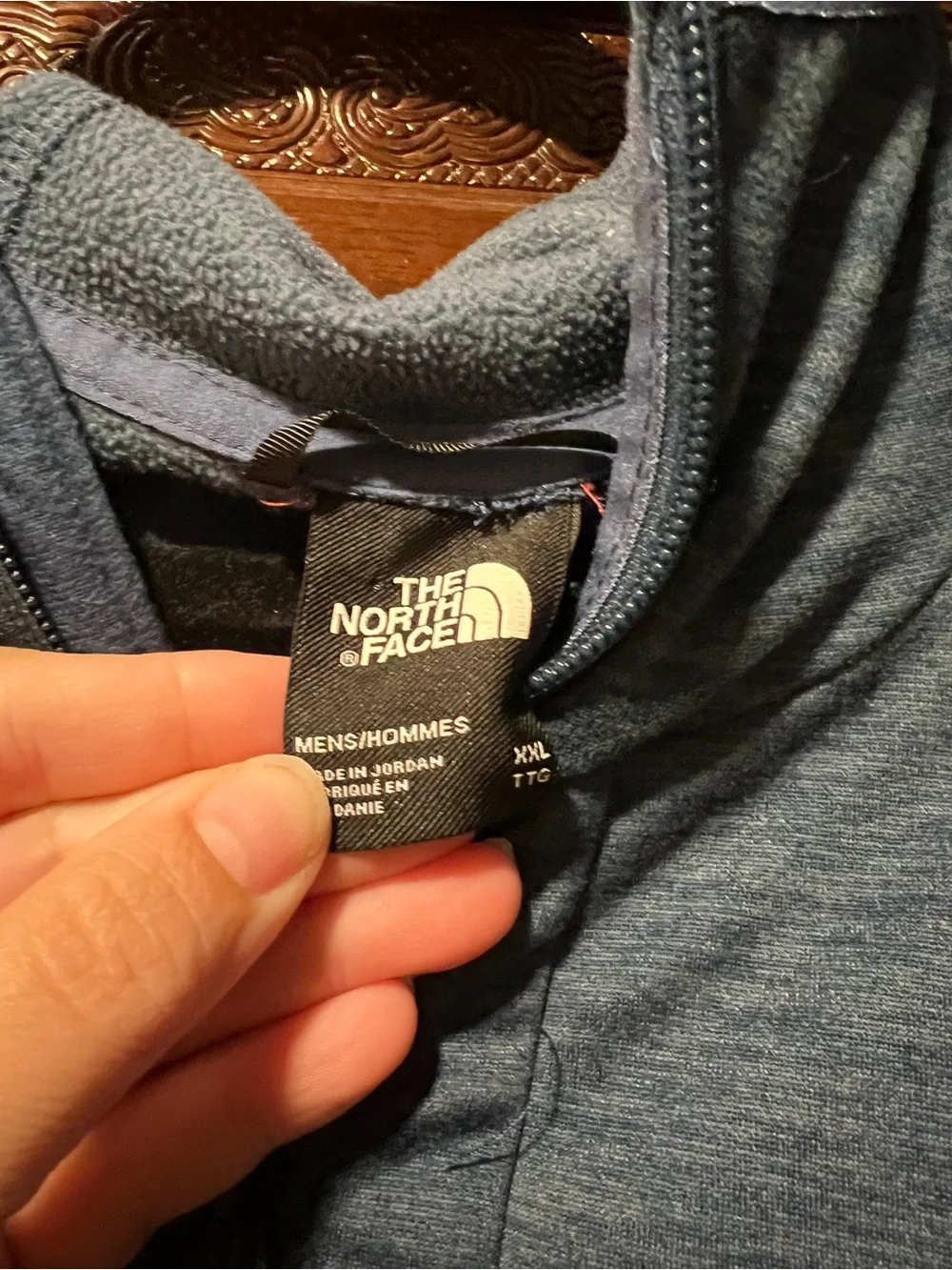 The North Face Men's Slate Blue Full-Zip Hoodie Jacket